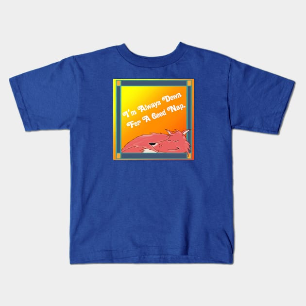 A Good Nap Kids T-Shirt by MoonClone